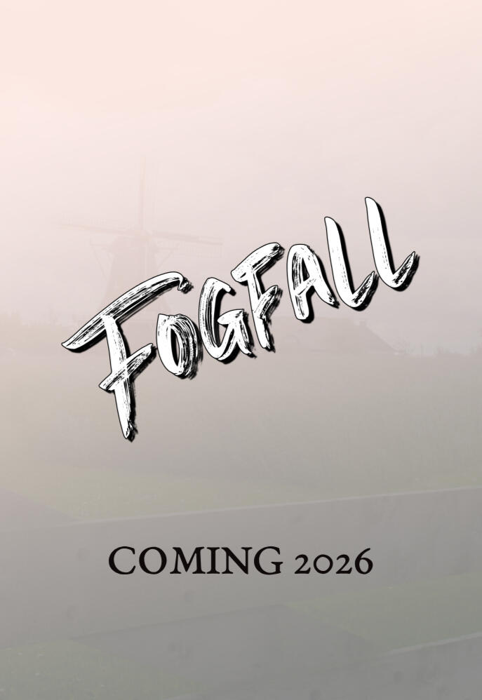 mm monster romance coil of boughs by author penny moss, book cover art with two dark trees as a frame. Inside, two silhouettes in a smokey orange fiery atmosphere. A very tall demon with goat horns and a deer-skull mask, the other an archer in a cloak.